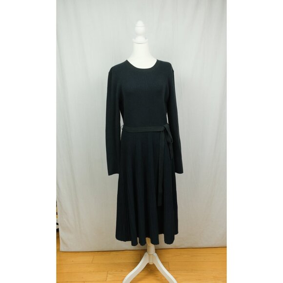 Boden Dresses & Skirts - Boden Pleated Knit Dress Navy Size 16-18 Workwear Casual Elegant